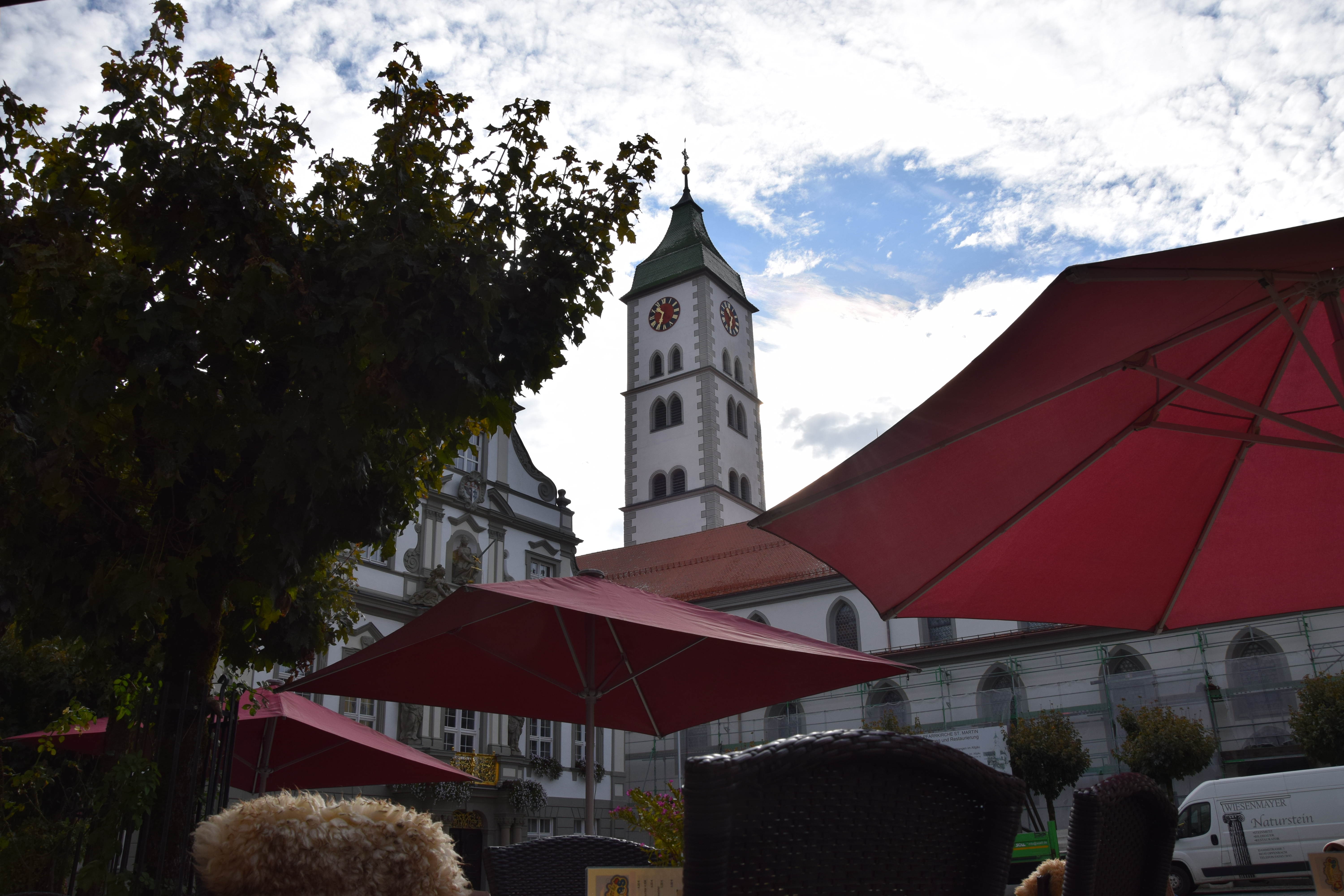 Stadt Wangen im Allgäu Innenstadt aufnahme Hinderofencafe